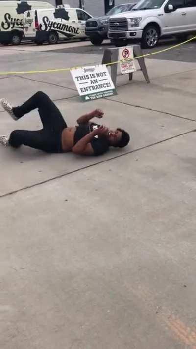 Man takes the hardest slam I’ve ever seen!