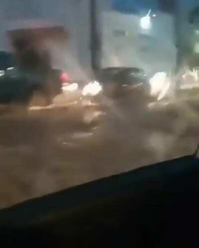 Just casually waiting the rain to pass