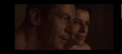 Irène Jacob towel scene in a sauna (The OA)