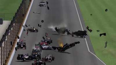 I think the guys at the front were driving dangerously, opinions?