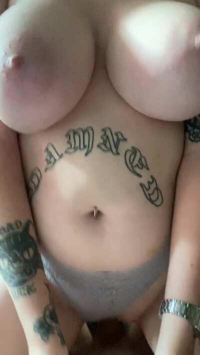 I like going on top when we fuck, so we can both enjoy my tits bouncing everywhere