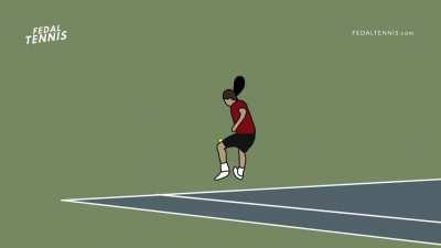 Roger Federer US Open 2009 Tweener Animated