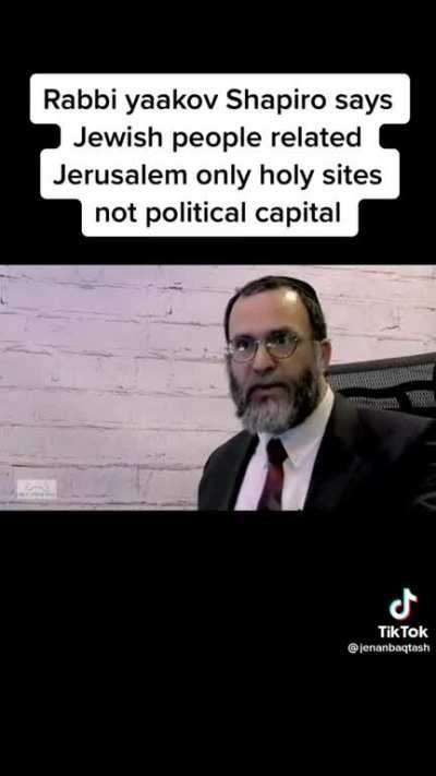 Rabbi exposing that Israel is a European settler colonial project and has nothing to do with it being their homeland