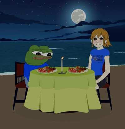 Seafood beach date with the grilfren