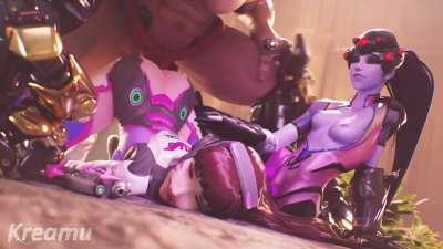 Noob Dva keeps losing her mech (Kreamu) [Overwatch]