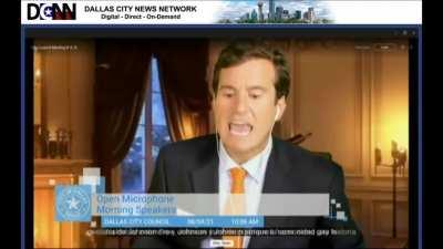 Vaccine trolling at Dallas City Council Meeting