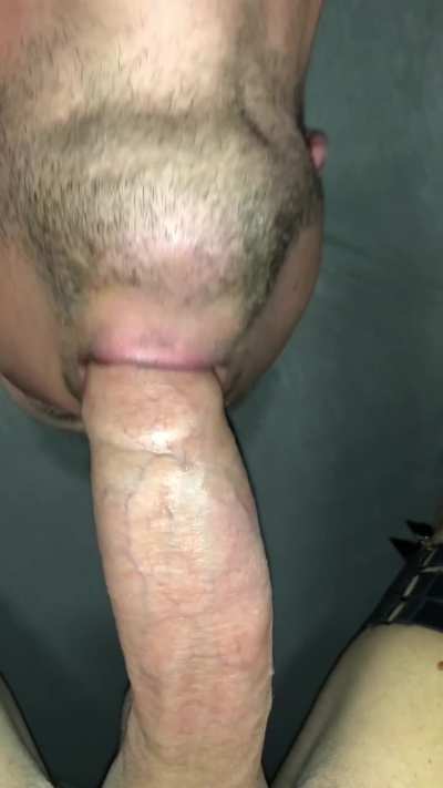 I love it when I see a guy so hungry for my cock