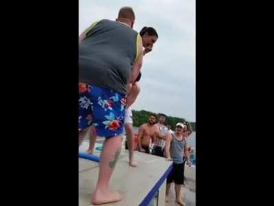 HMFT after I listen to my friend's advice on diving.