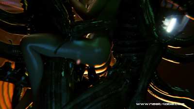 Woman rides two Xenomorphs [F/M/M] (NestLabs)