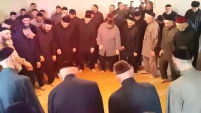 Sufi Muslim circle dance, with new music dubbed over it