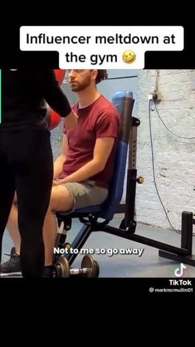 Guy just wanted to work out