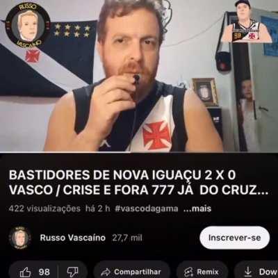 Russo vascaíno levando esporro da mãe 