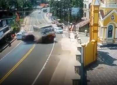 Road accident in Kerala, India