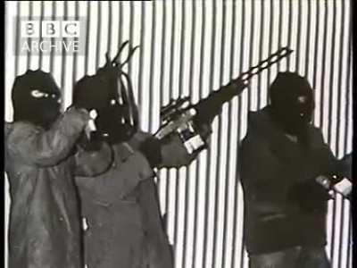 INLA Show of Strength in response to loyalist threats of ethnic cleansing Forkhill, South Armagh, 1987