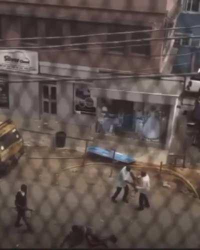 *WARNING* GRAPHIC VIDEO*. Happening right now in Nigeria. They have gone full flown fascism. The democratically elected president is a piece of shit and has not been heard from in over 3 days