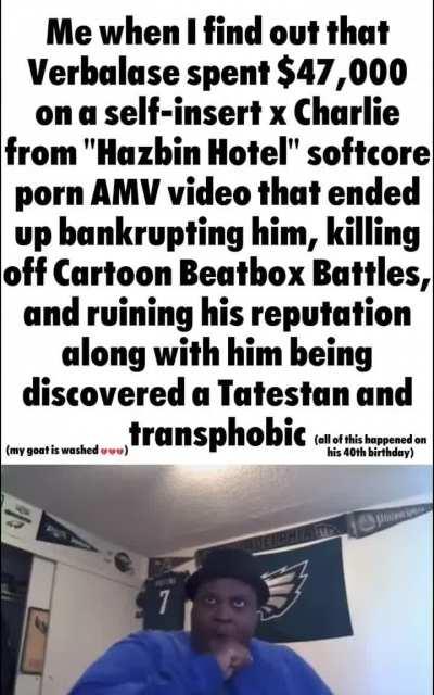 His boner got censored in the vid btw