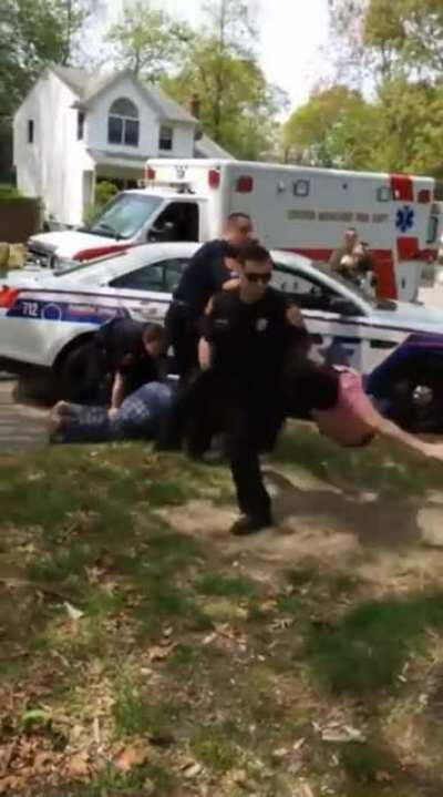 Attempting to attack a police officer from behind