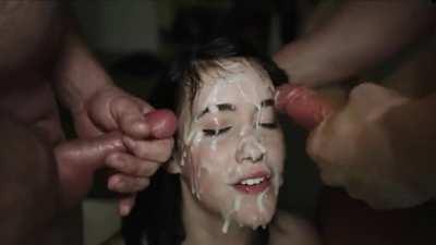 Bukkake Cumshot Facial Gangbang