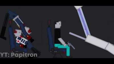 Plane Flies Into A Tower In People Playground