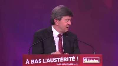 Émouvant : Mélenchon, à la tribune, cite Trotski