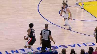 [Highlight] Brandin Podziemski picks up his league leading second flopping technical