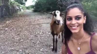 She totally misjudged it.