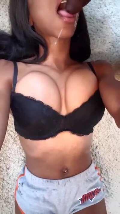 In and around my mouth please