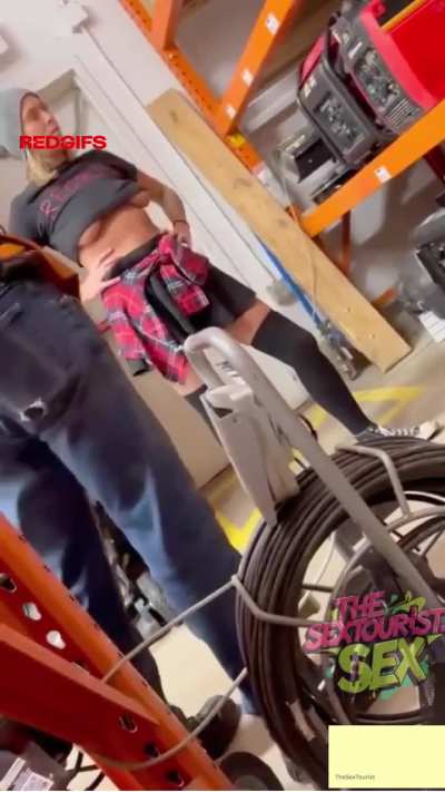 Blonde Teases Home Depot Worker❗😂