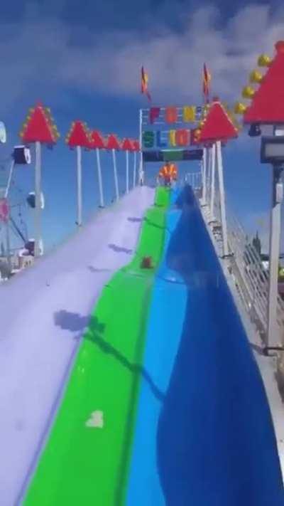 Enjoying the slide