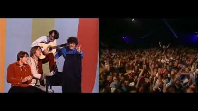 The Monkees with Daydream Believer, 1967 & 1989 (sound begins .05)