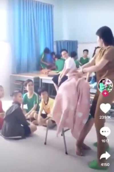 They legit thought their teacher was a trained assassin