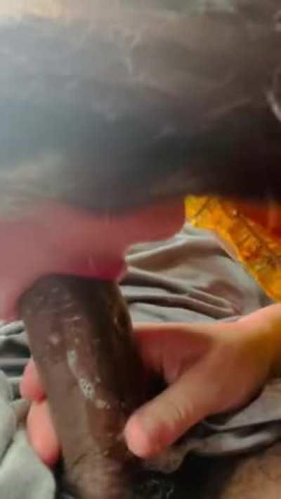 I won't go to class until my breath smells like big black cock and cum