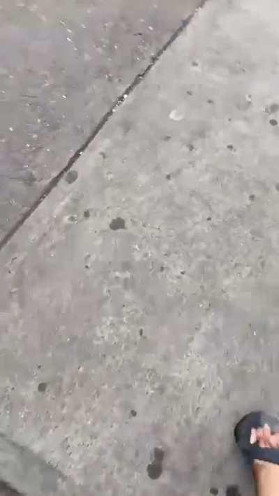 Homeless man steals Candle from Psychic on 14th st and tries to return them