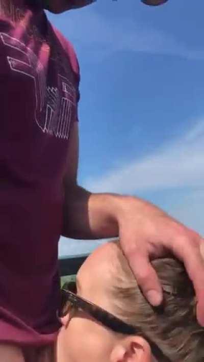 I’m sure the boats on the lake enjoyed what was happening on top of the lighthouse [f][m]