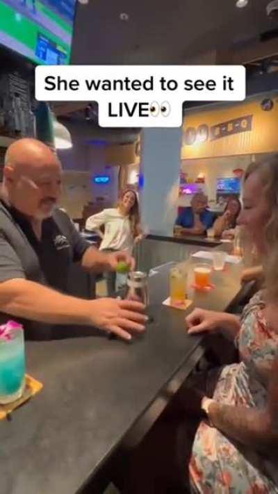 When your local bartender executes sleight of hands effortlessly