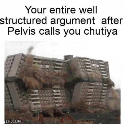 Arre pelvis bhai apne toh poora destruction 100 kar dala apne facts aur logic se