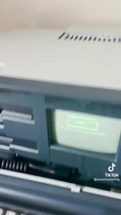 World's frist laptop isn't it cool?