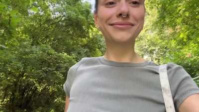 Grab my boobs for good luck