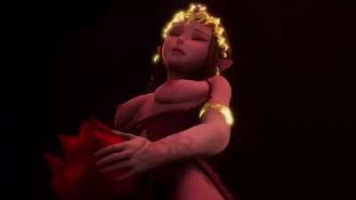 Link gets cucked, PART 1: Zelda's pussy licked by Ganondorf (Unknown Artist)