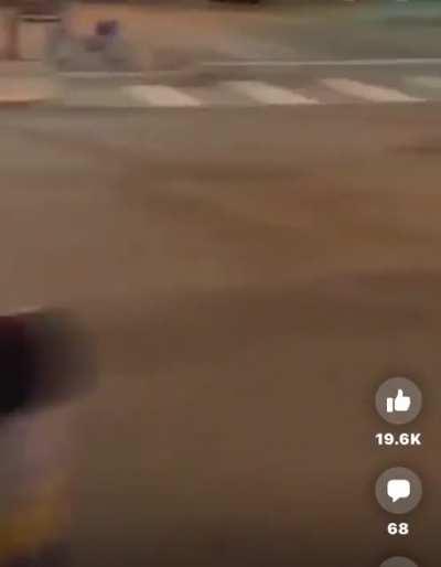 WCGW going down a hill in a garbage can