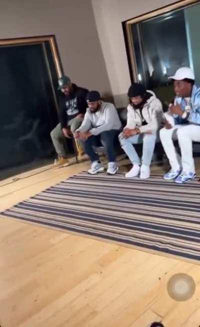 Ace with 4 of his biggest YouTube supporters🔥looks like he let them here the album plus recorded a music video with them