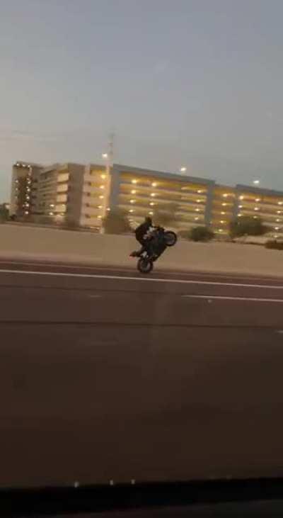 Not a car, but an idiot.