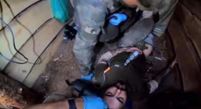 American volunteer in Ukraine  callsign-doomer ,trench combat footage