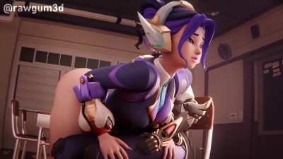 Widowmaker Slapping Juno's Amazing Ass (Rawgum3D)