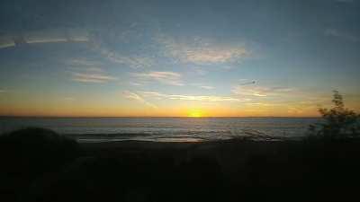 Sunset from the train (San Clemente headed to Oceanside)