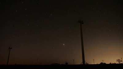Jupiter and Leonard's Comet - Southern Sky
