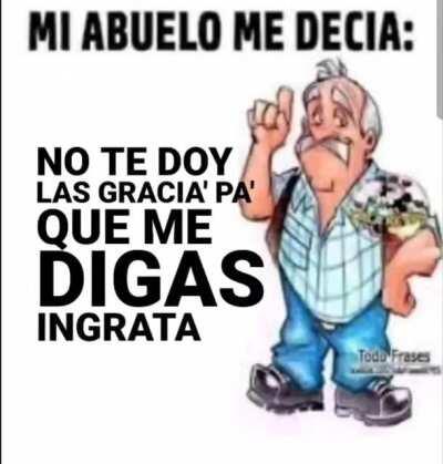 Fuaa un capo el abuelo