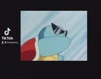 Squirtle gebruikt waterpistool! Het is super effectief!