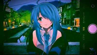 Hey Miku ! Say cheese !