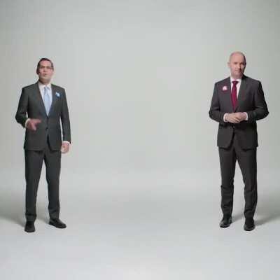 Two politicians make an ad getting along instead of fighting each other